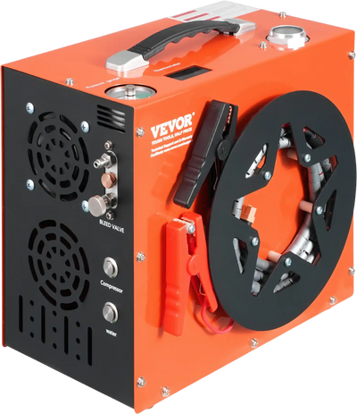 Vevor PCP Air Compressor with Built-in Water and Fan Cooling 4500PSI DC 12V AC 120V New