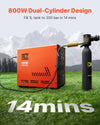 Vevor PCP Air Compressor 4500 PSI Dual-Cylinder Auto Stop 800W New
