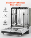 Vevor Dishwasher 24" with Dual Racks Touch Control Stainless Steel New
