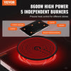 Vevor Electric Ceramic Cooktop 5 Burners with Touch Control 8600W 35.4" x 20.5" New