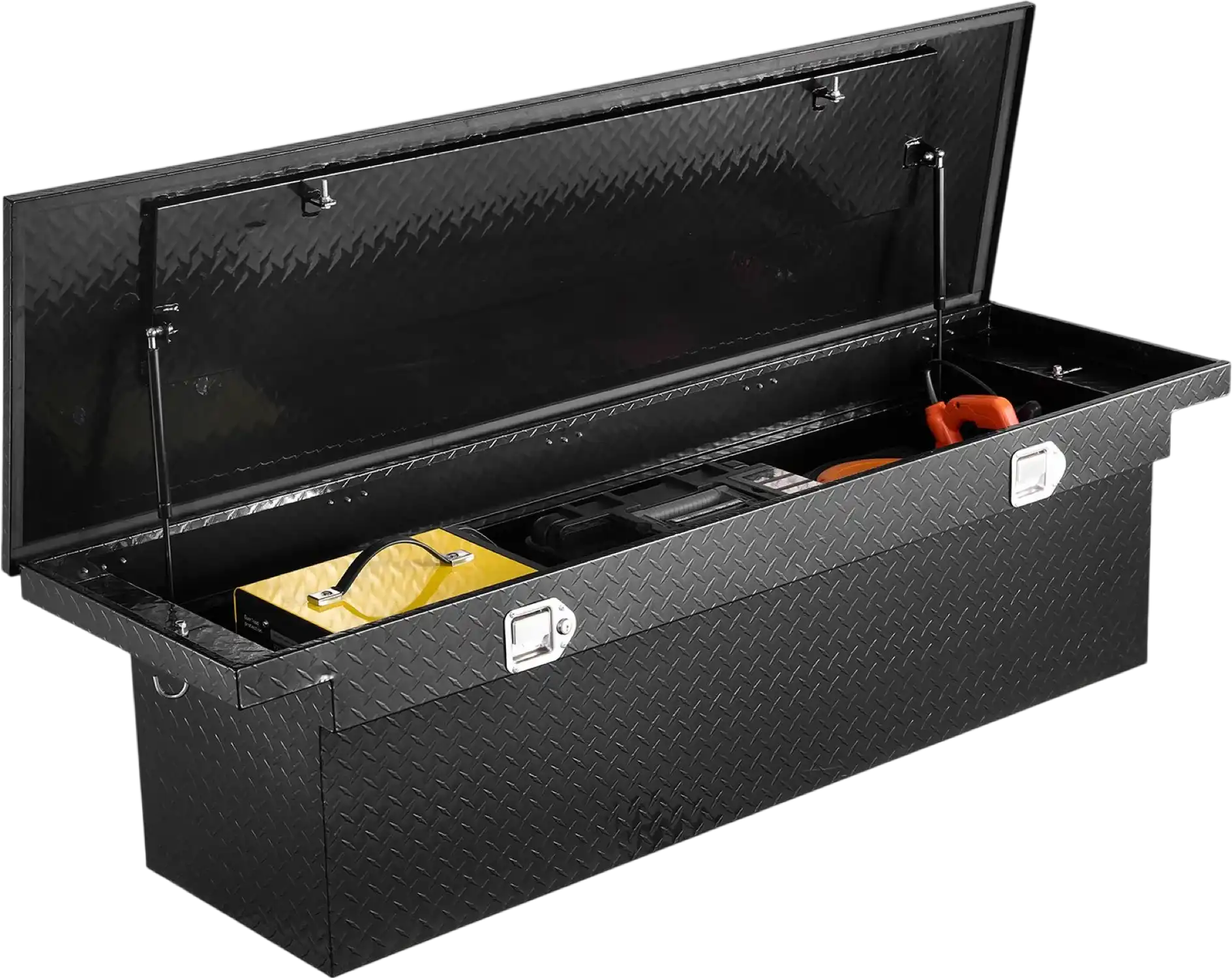 Vevor Truck Tool Box 69 x 20 x 14 in. Aluminum Diamond Texture with Lock New