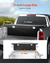 Vevor Truck Tool Box 71" x 27" x 18" Heavy-Duty Aluminum Diamond Texture with Lock New