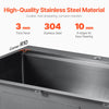 Vevor Kitchen Sink 33" Top Mount Single Bowl Drop-In Basin Stainless Steel Black New