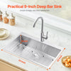 Vevor Drop-In Kitchen Sink 33" x 22" Top Mount Basin Stainless Steel New