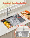 Vevor Kitchen Sink 32" Undermount Single Bowl Basin Stainless Steel New