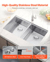 Vevor Kitchen Sink Double Bowl 33" x 19" Under Mount Basin Stainless Steel New
