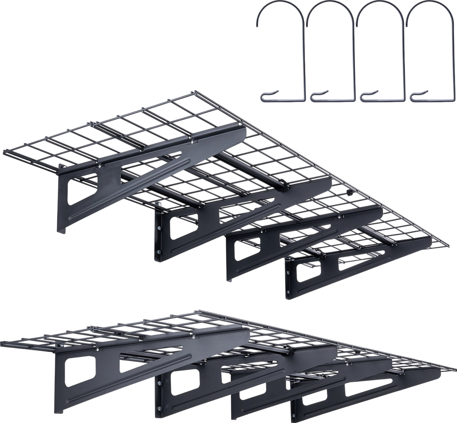 Vevor Garage Storage Shelving Rack 6' x 2' 500 Lbs Capacity 2-Pack New