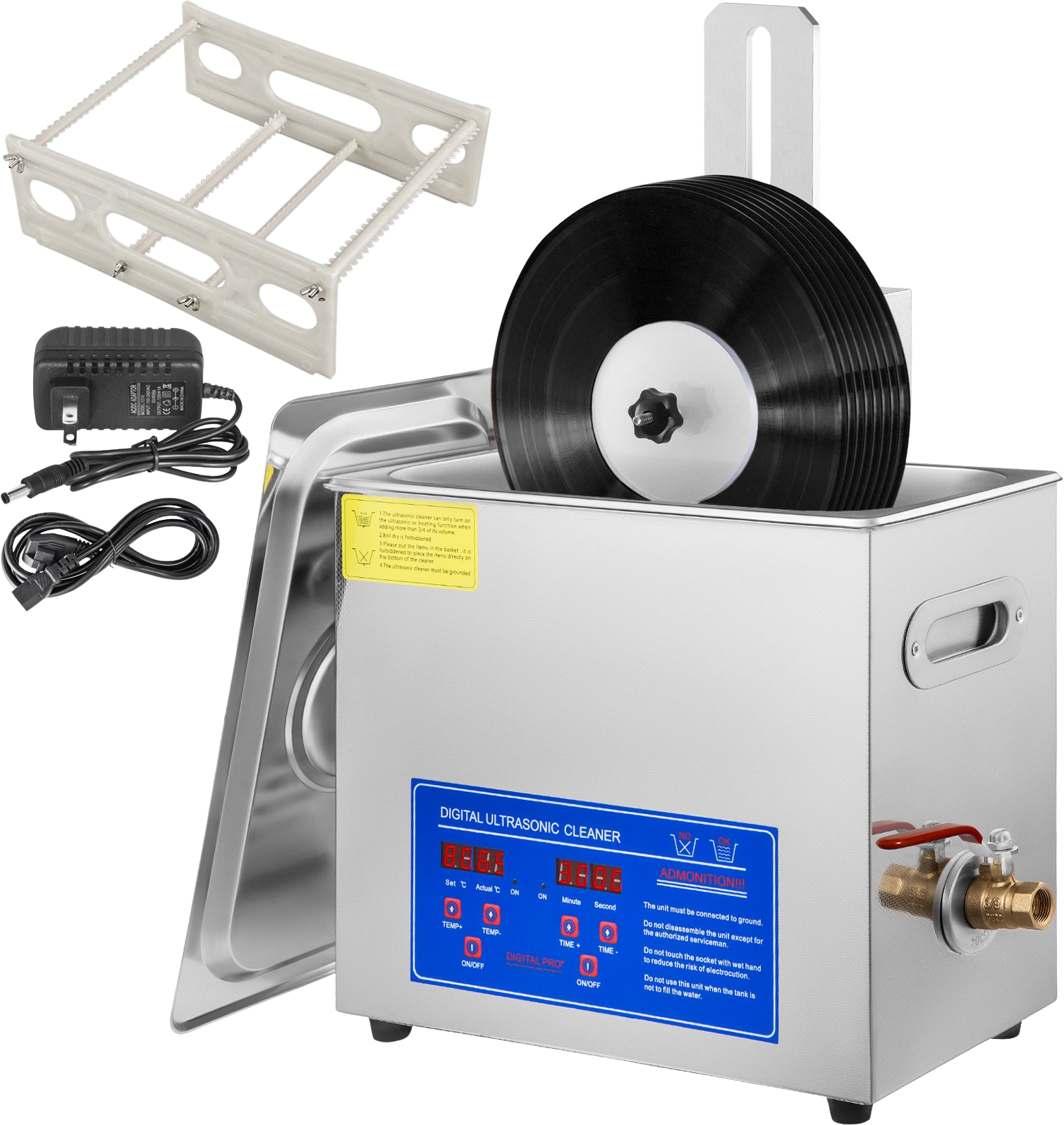 Vevor Ultrasonic Vinyl Cleaner for 7-12