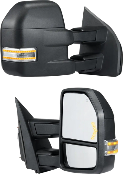 Vevor Towing Mirrors Power Heated LED Turn Signal Puddle Light for 2015-2018 Ford F150 New