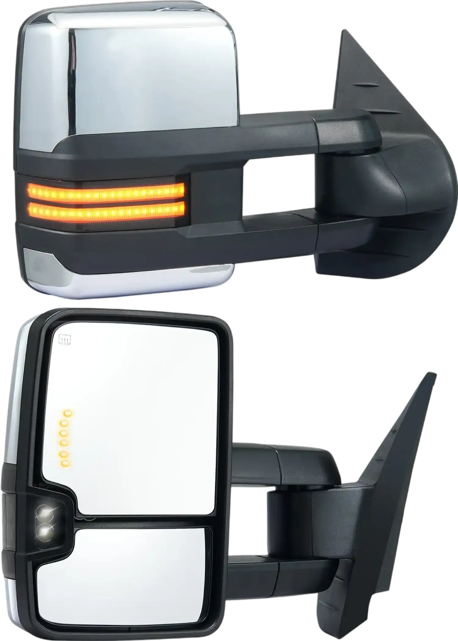 Vevor Towing Mirrors Power Heated LED Turn Signal for 2008-2014 Chevy Silverado GMC Sierra New