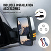 Vevor Towing Mirrors Power Heated LED Turn Signal for 2003-2007 Chevy Silverado GMC Sierra New