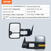 Vevor Towing Mirrors Power Heated LED Turn Signal for 2003-2007 Chevy Silverado GMC Sierra New