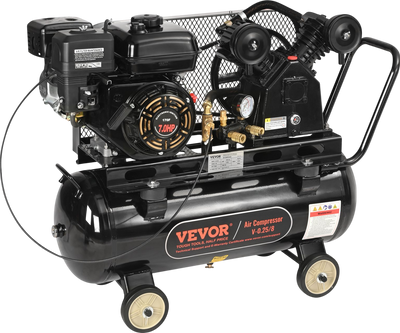 Vevor Air Compressor Gas Powered 9 CFM at 115 PSI 7 HP 13.2 Gallon Tank New