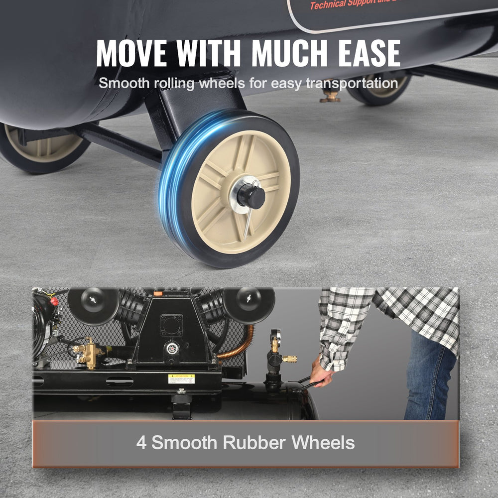 Vevor Air Compressor Gas Powered 30 Gal. 15 HP 33CFM @ 115 PSI New