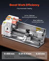 Vevor Metal Lathe 8.7" x 18" Precision Benchtop with Automatic Feed 0-2500 RPM New