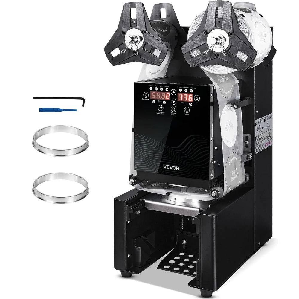 Vevor Automatic Cup Sealing Machine 500-650 Cups/H for 190mm Cups New