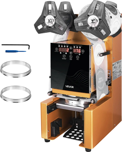 Vevor Automatic Cup Sealing Machine 500-650 Cups/H for 190mm Cups New