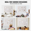 Vevor White Cork Board with Linen Surface Wall-Mounted Bulletin Board 48" x 36" New