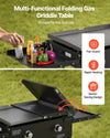 Vevor Gas Griddle Propane 2-Burner 28 in. Flat Top 30,000 BTU with Wheels New