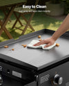 Vevor Gas Griddle Propane 2-Burner 28 in. Flat Top 30,000 BTU with Wheels New