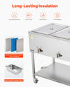 Vevor 3-Pan Food Warmer Propane Steam Table with Independent Temp Control New