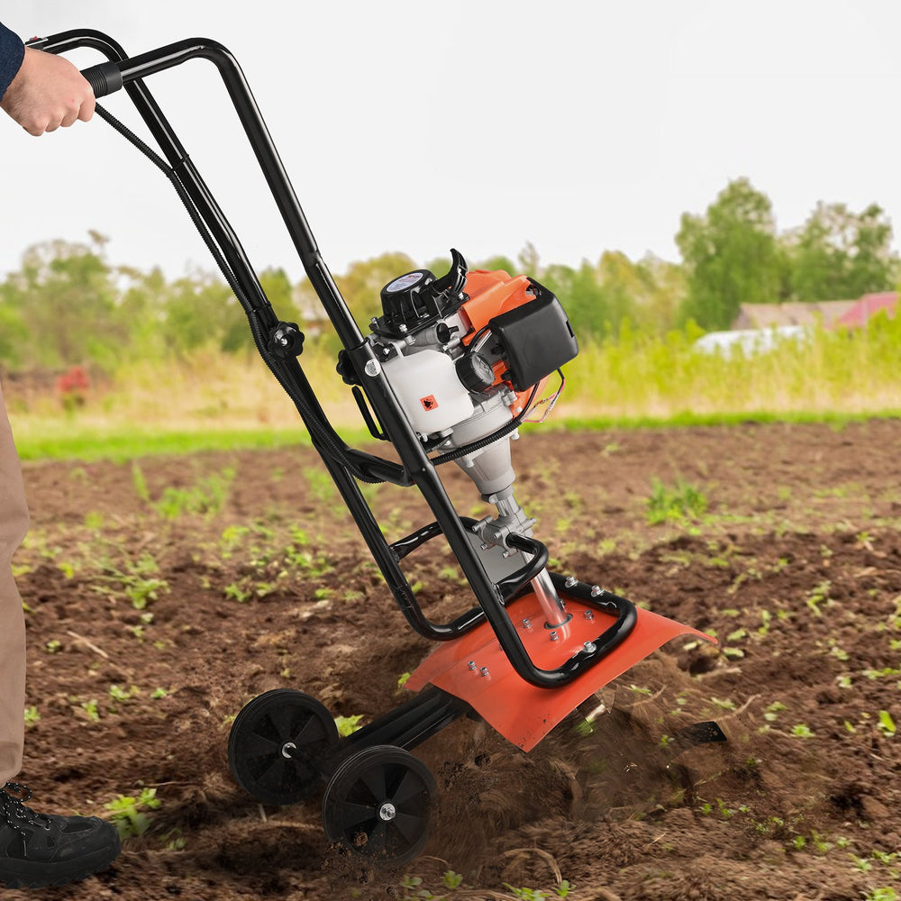 Vevor Tiller Cultivator 31CC 4-Stroke Engine with 4 Adjustable Steel Tines New