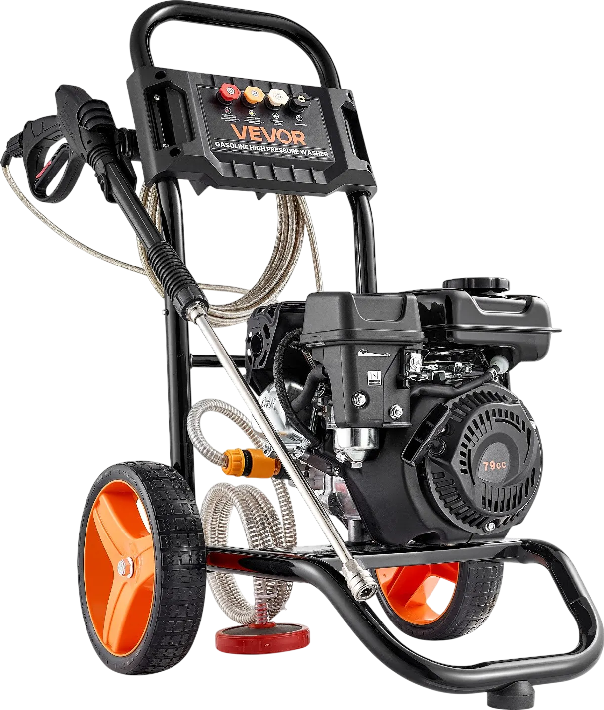 Vevor Gas Pressure Washer 2900 PSI 1.85 GPM with Spray Gun 4 Nozzle Set New