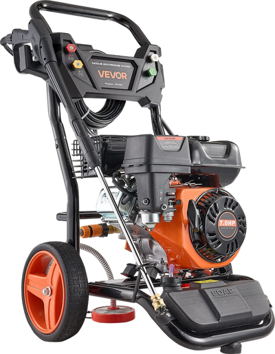 Vevor Gas Pressure Washer 3600 PSI 2.6 GPM Copper Pump with Spray Gun 5 Nozzle Set New