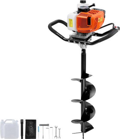 Vevor Gas Post Hole Digger 63cc 2400W with 8