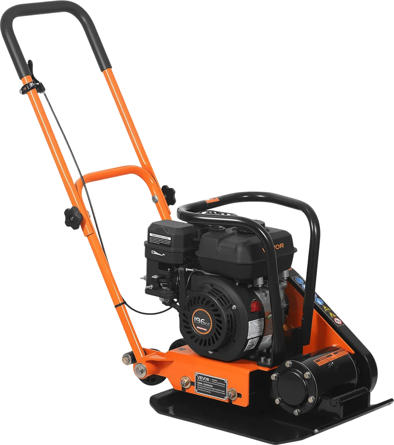 Vevor Plate Compactor 20.1 x 15 in. 2,360 lbs. Force 6.5 HP 196cc Gas Engine New