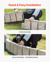 Vevor Faux Stone Landscape Edging 47" x 9" Fade-Resistant No Dig Border New