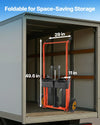 Vevor Hydraulic Material Lift Stacker with Fork Table 39.4 in. Max Lift 450 lbs New