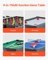 Vevor 4-in-1 Combo Game Table Hockey Foosball Ping Pong Billiards 48" New