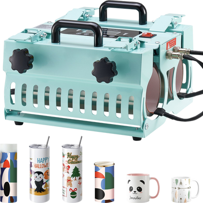 Vevor Tumbler Heat Press Machine Dual Station 11-30oz Mug Capacity 1150W New