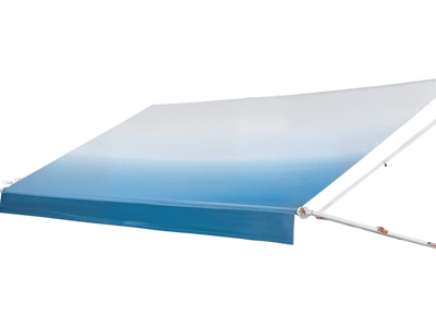Vevor Manual Retractable RV Awning Complete Kit 18.12' Gradient Blue New
