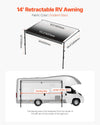 Vevor RV Awning Replacement 14 Ft. Manual Open/Close for DC12V Vehicles New