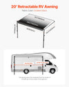 Vevor RV Awning Replacement 20 Ft. Manual Open/Close for DC12V Vehicles New