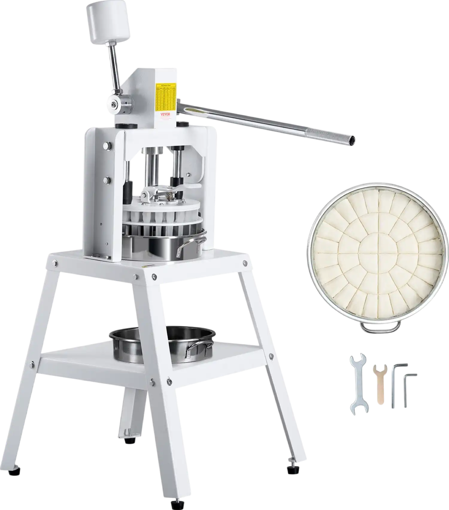 Vevor Dough Divider 40-Piece Manual Hand Press New