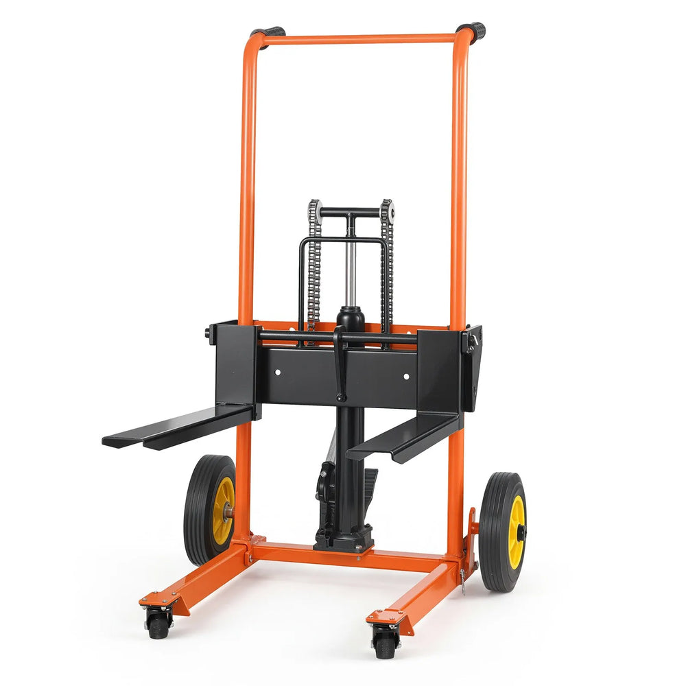 Vevor Hydraulic Material Lift Stacker 450 lb. Capacity 35.4 in. Lift Height with Fork Table New