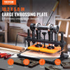 Vevor Leather Cutting Machine 10.2" x 5.9" Embossing Plate Manual Die Cutter 12mm Pressure Stroke New