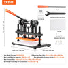 Vevor Leather Cutting Machine 10.2" x 5.9" Embossing Plate Manual Die Cutter 12mm Pressure Stroke New