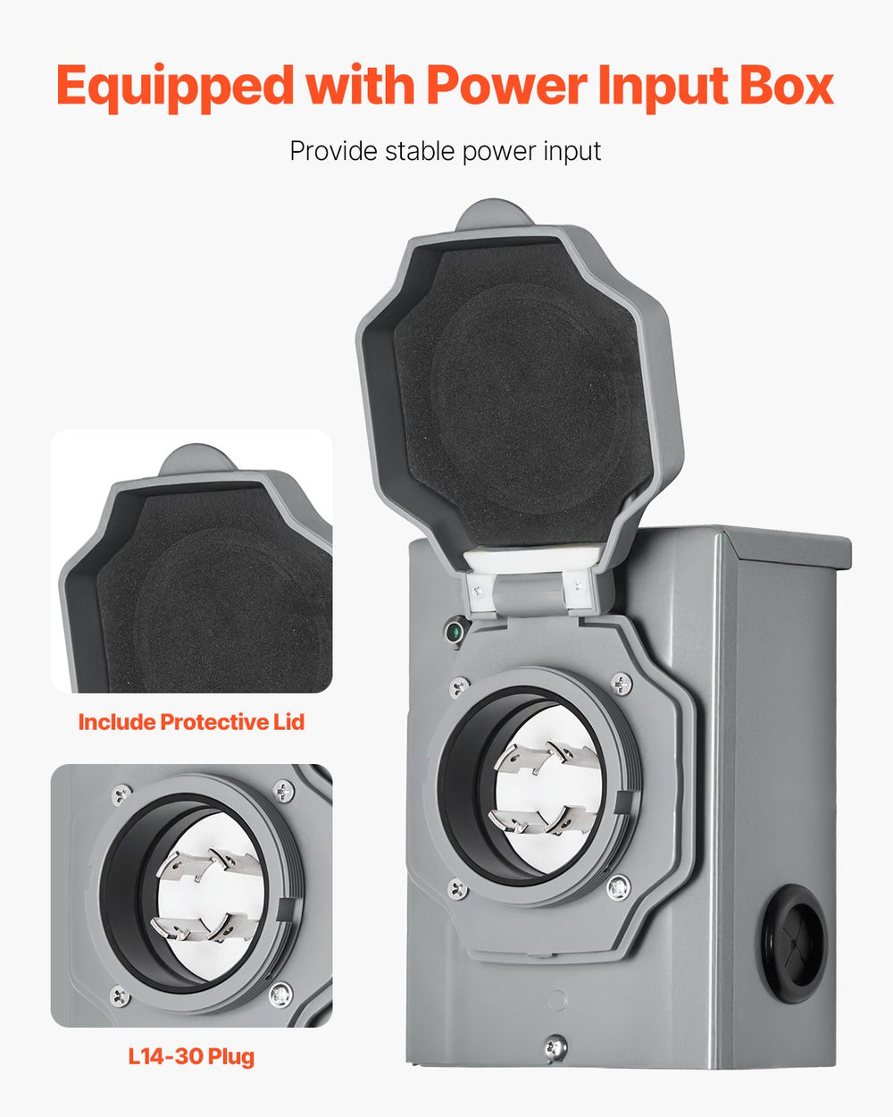 Vevor Manual Transfer Switch Kit 30A NEMA 3R 7500W 120/240V New