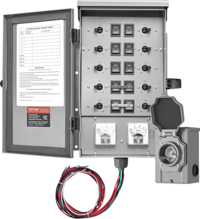 Vevor Manual Transfer Switch Kit 30A NEMA 3R 7500W 120/240V New