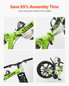Vevor Folding Mountain Bike 26" Tires 21-Speed Full Suspension Dual Disc Brakes New