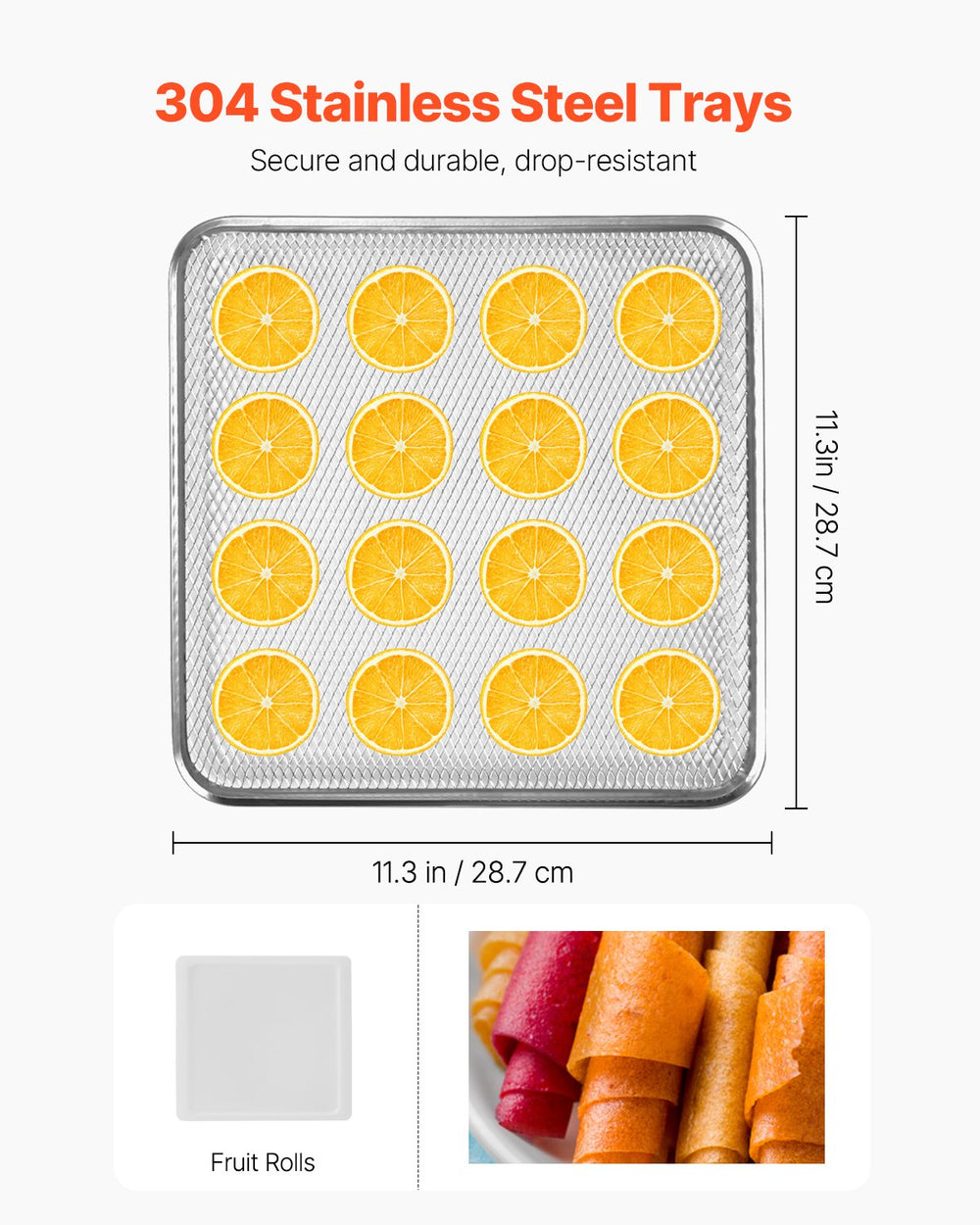 Vevor Food Dehydrator 12-Layer Stainless Steel 850W Meat Fruit Drying New