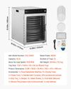 Vevor Rotary Food Dehydrator 12 Tray Machine Stainless Steel 800W New