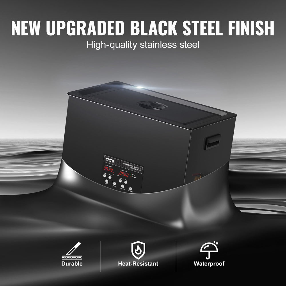 Vevor Ultrasonic Cleaner 40kHz with Digital Timer and Heater 30L 600W New
