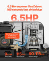 Vevor Air Compressor Gas Powered 9 Gal. Twin-Tank 6.5 HP 9 CFM 115 PSI New