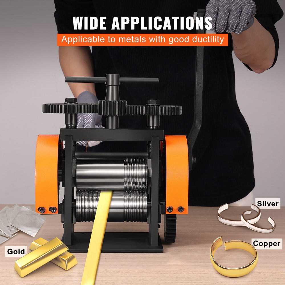 Vevor Rolling Mill 1.77"/45mm 1:2.4 Gear Ratio 3-in-1 Multi-Function New
