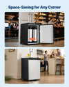 Vevor Beer Kegerator Dispenser Dual Tap Full Keg Capacity with CO2 Tank Temp Control New